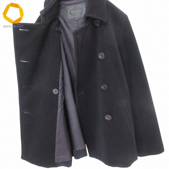 アンタイトル UNTITLED ピーコート ショートコート アンゴラ混