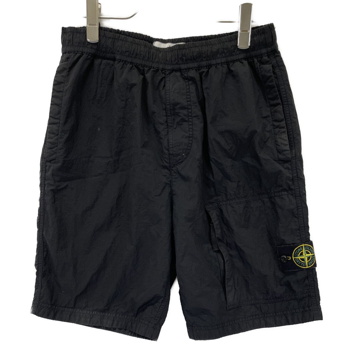 STONE ISLAND ストーンアイランド ブラック 8115l0219 ナイロンショーツ 29