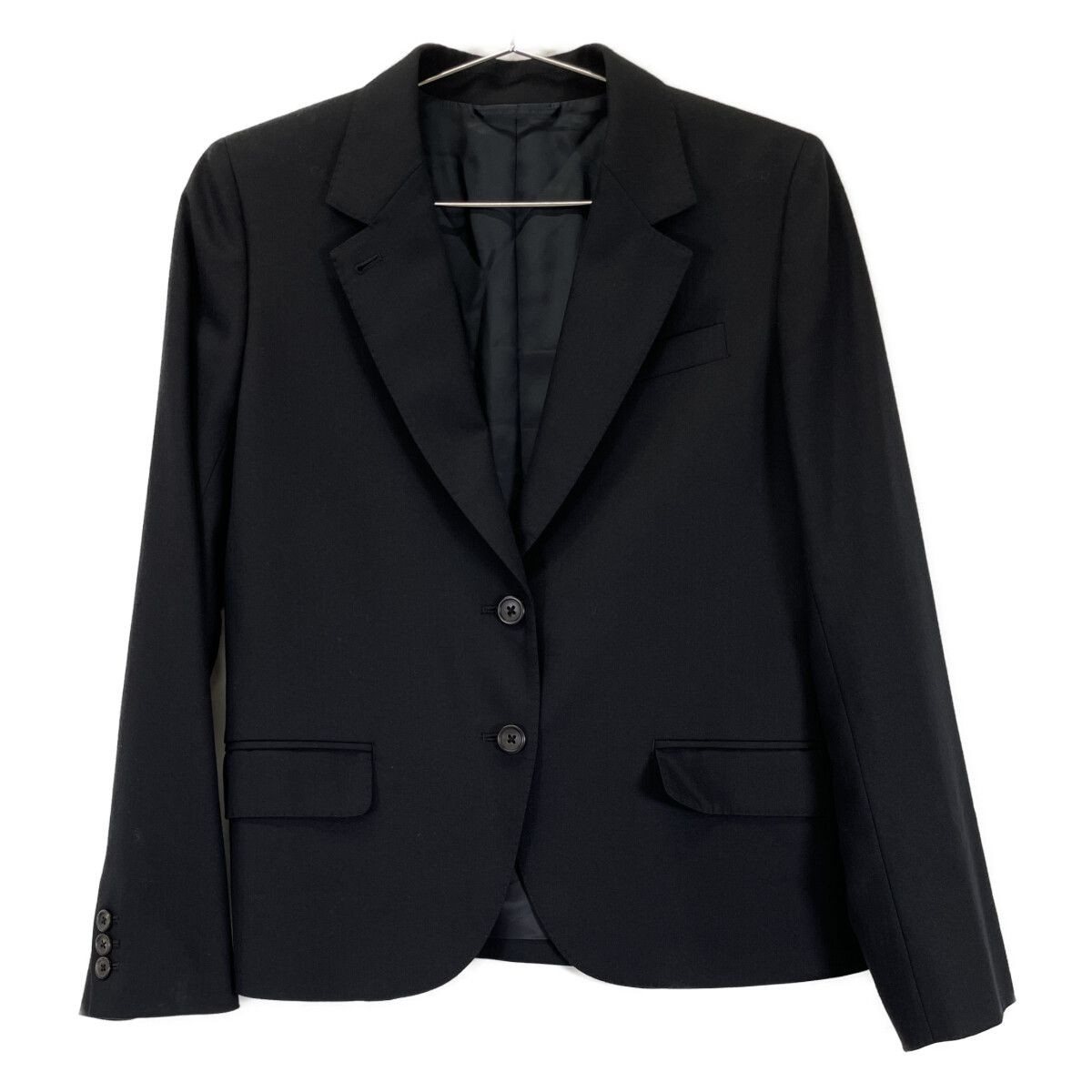 MARGARET HOWELL マーガレットハウエル ネイビー ウィンドペーン チャコール ブラック スカートスーツ 計3点 Ⅱ