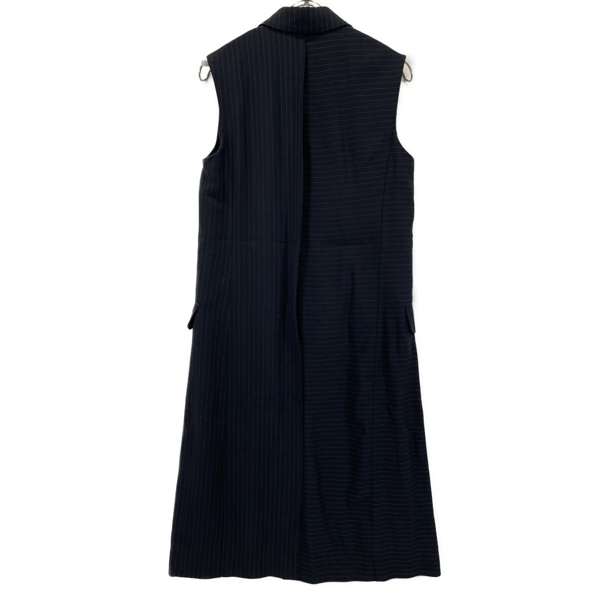 HELMUT LANG ヘルムートラング 16-6302201 ﾈｲﾋﾞｰ ｽﾄﾗｲﾌﾟ ﾛﾝｸﾞｼﾞﾚ 2