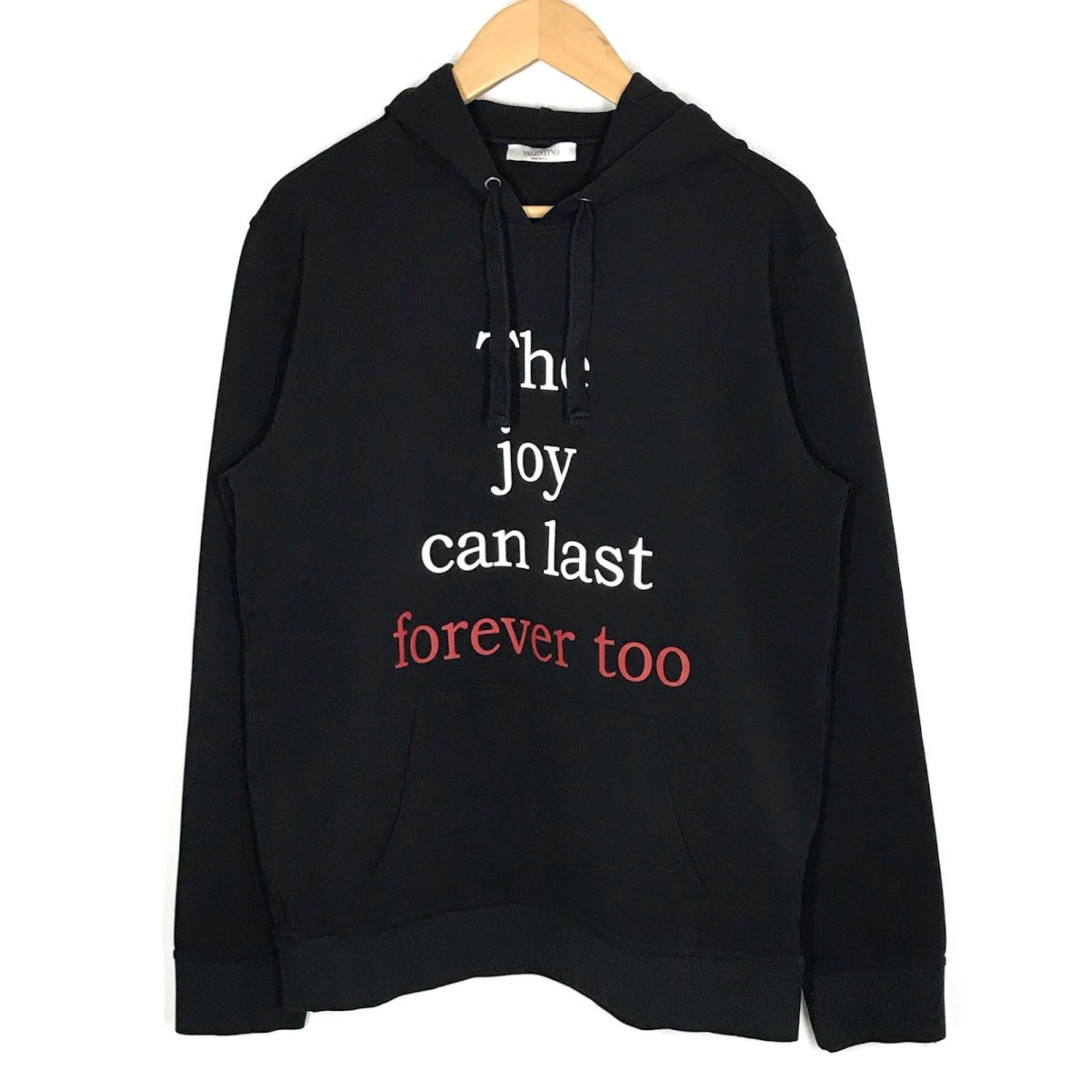 倉吉店 Valentino ヴァレンチノ パーカー ON LOVE プルオーバーパーカー TV3MF08R62Y ブラック サイズ L 108