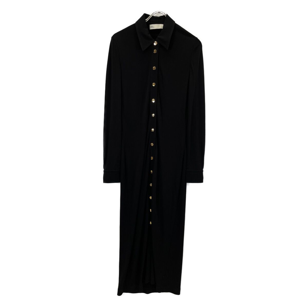 Tory Burch トリーバーチ 153883 23年 ﾌﾞﾗｯｸ 金ﾎﾞﾀﾝ ﾜﾝﾋﾟｰｽ 4