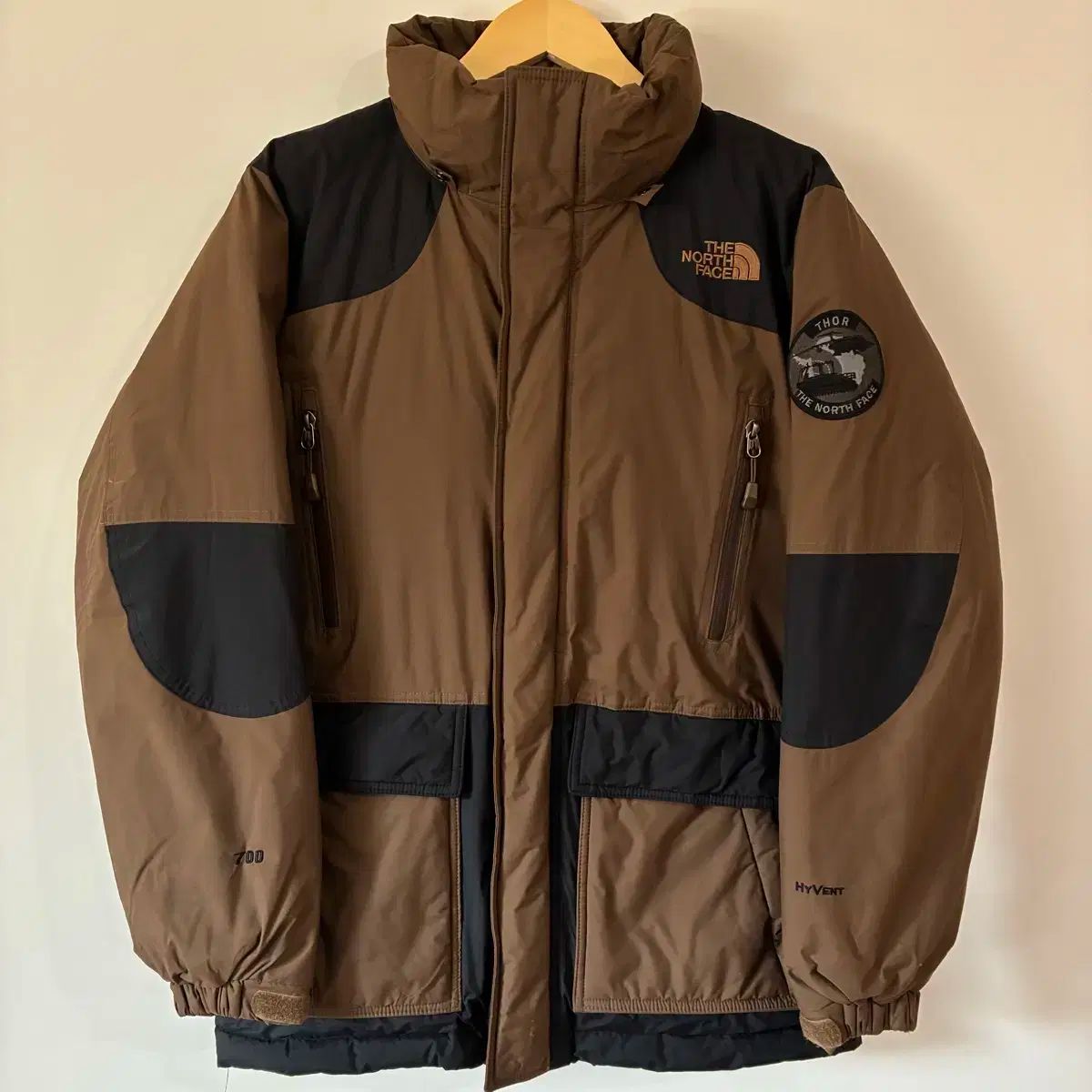 1419 THE NORTH FACE ザノースフェイス 700 ブラウン ダウン - メルカリ