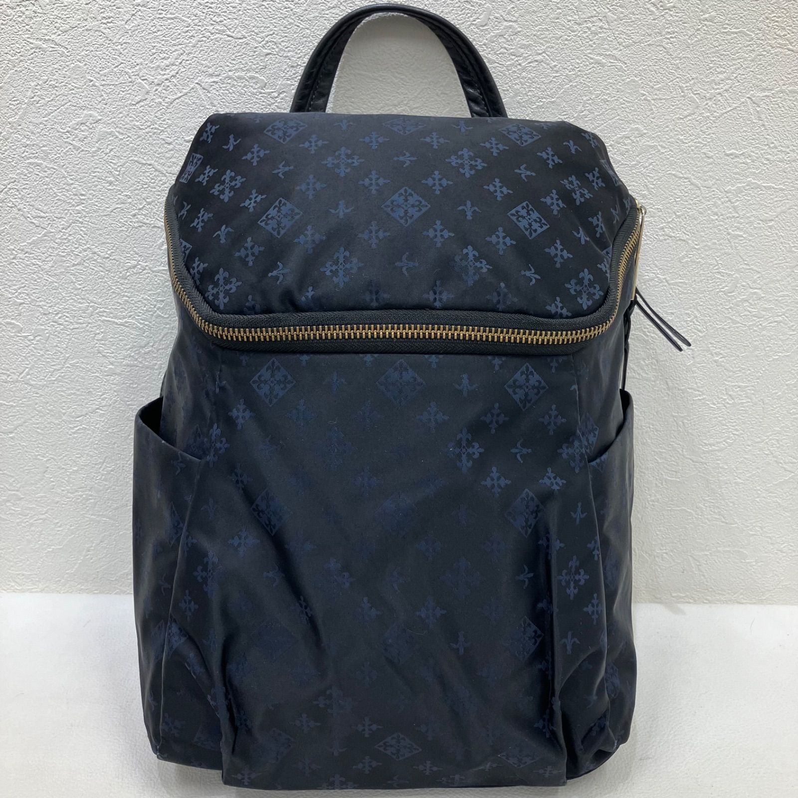 リュック russet 濃紺×青紫のモノグラム ラシットモノグラム2wayバック