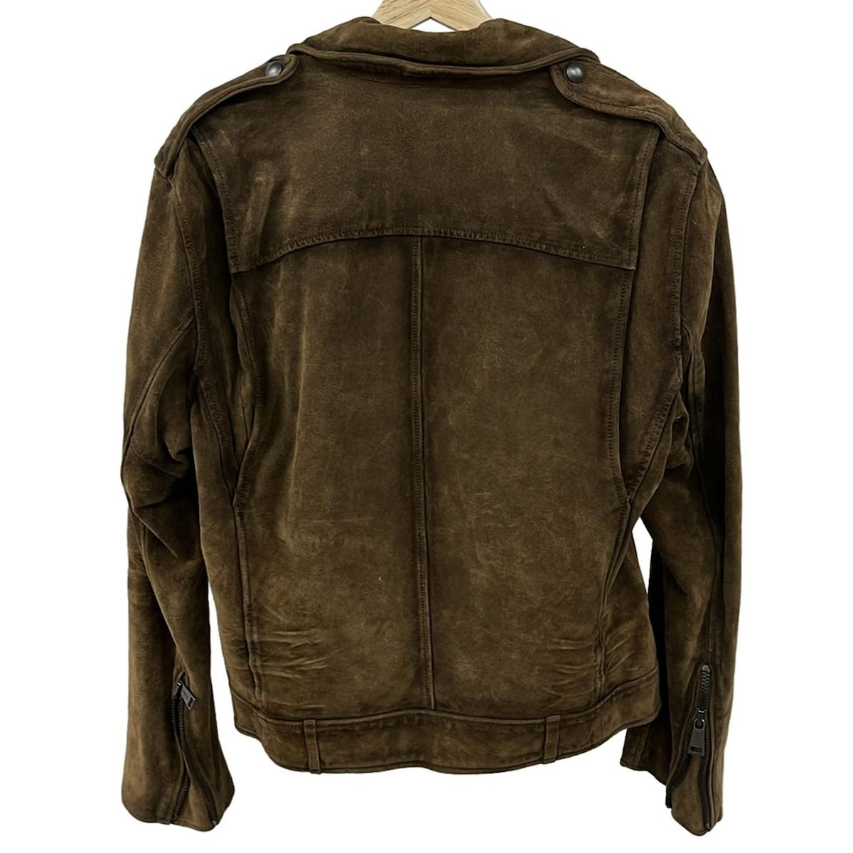 POLObyRalphLauren ポロラルフローレン ライダースジャケット サイズM M メンズ - ダークブラウン 長袖 スエード 秋 冬