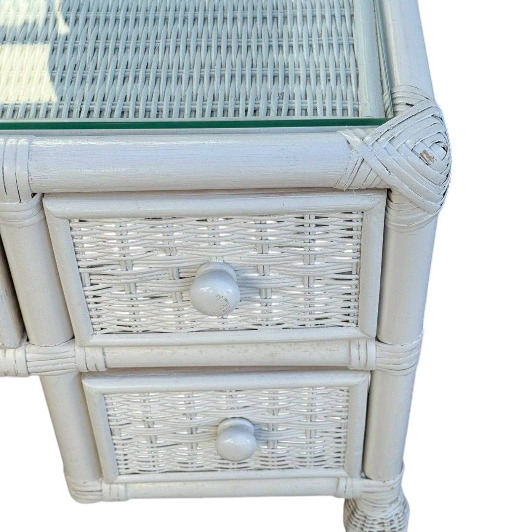 ホワイトラタン ドレッサー アンティーク ホワイトラタン ドレッサー - メルカリ