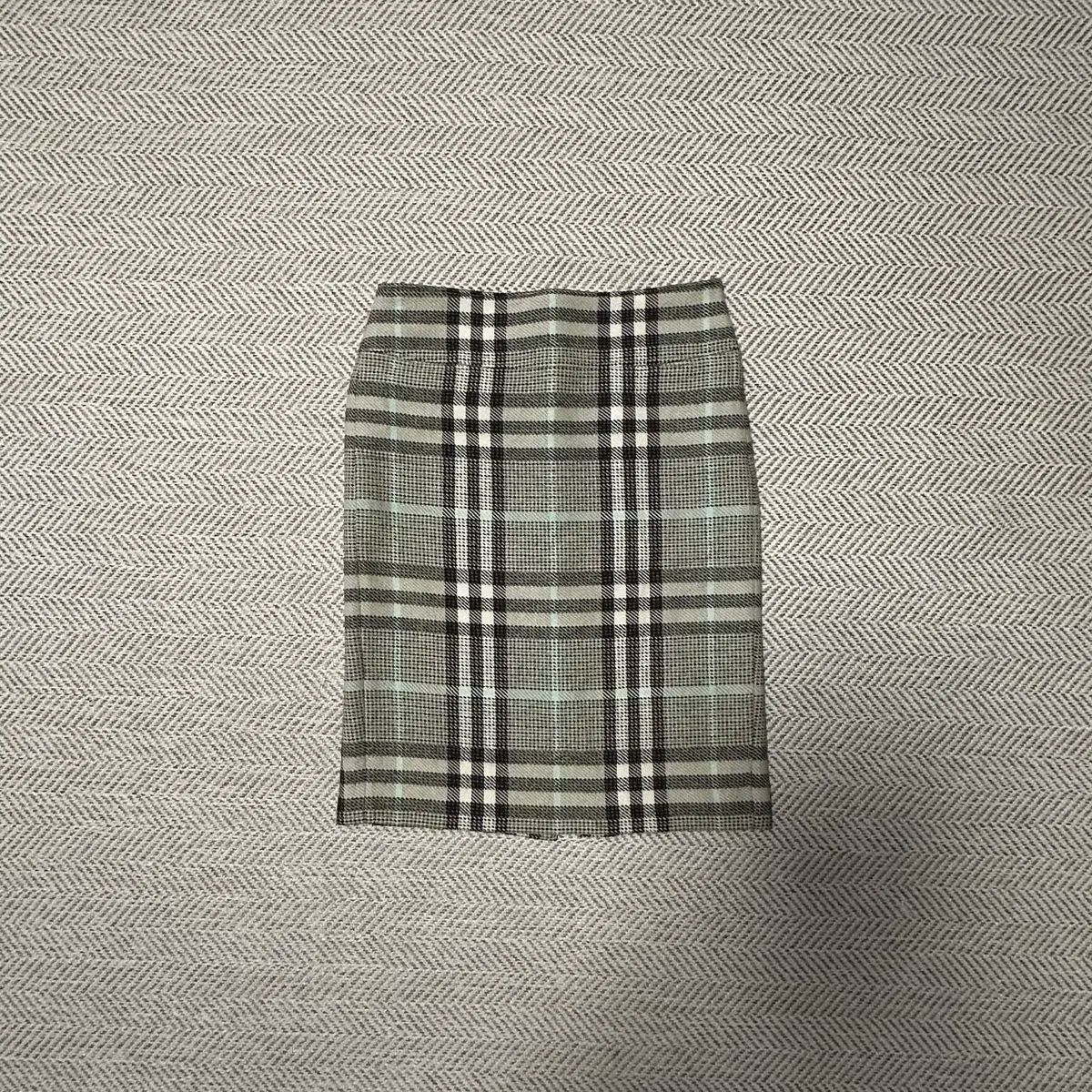 BURBERRY イタリア製 チェック ウールスカート