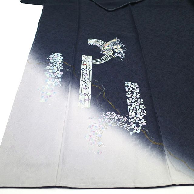 新古品】 訪問着 着物 フォーマル 未使用 正絹 袷 藤本隆士 螺鈿作家