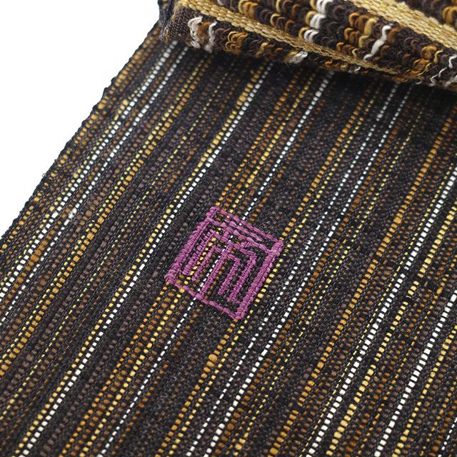 新古品】 袋帯 未使用 正絹 西陣 じゅらく 帝王紫 落款 手織り 変わり