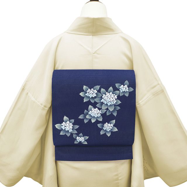 新古品】 夏物 名古屋帯 未使用 九寸 絽縮緬 絽 正絹 絽ちりめん 手