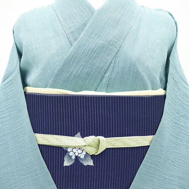 「お値下げ致しました。」単衣 夏染帯 百合 新品未仕立、生地は絽縮緬 仕立代込み 新古品】 夏物 名古屋帯 未使用 九寸 絽縮緬 絽 正絹 絽ちりめん 手