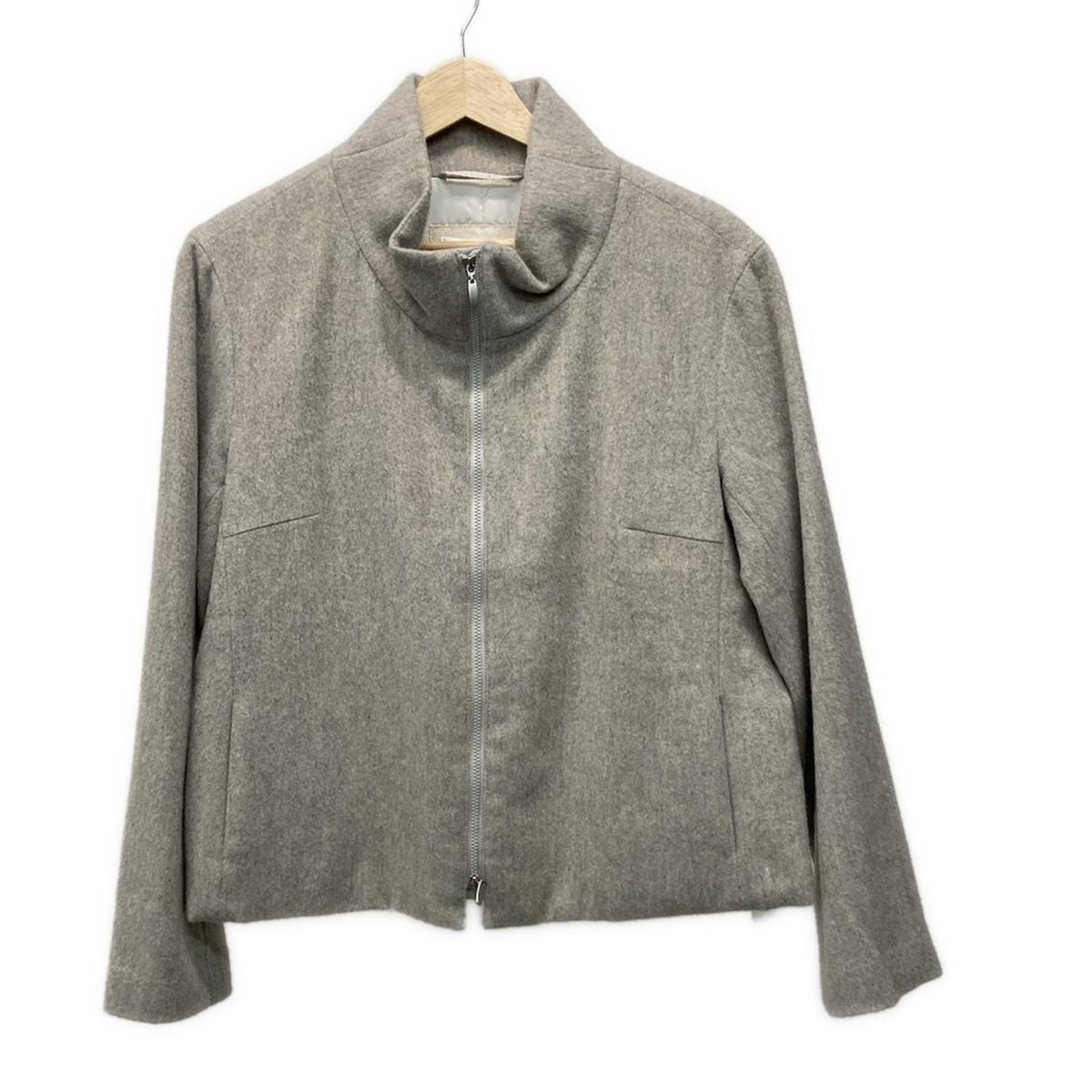 blancvert ブランベール ブルゾン サイズ40 M レディース - グレーベージュ 長袖 冬