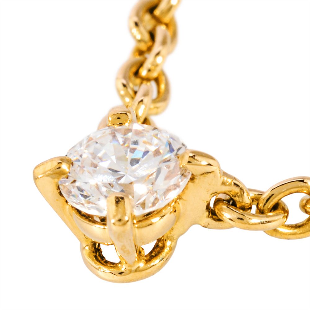 カルティエ Cartier ラブサポート 1 PD ネックレス ダイヤモンド K 18 YG 5.6 g イエローゴールド レディース