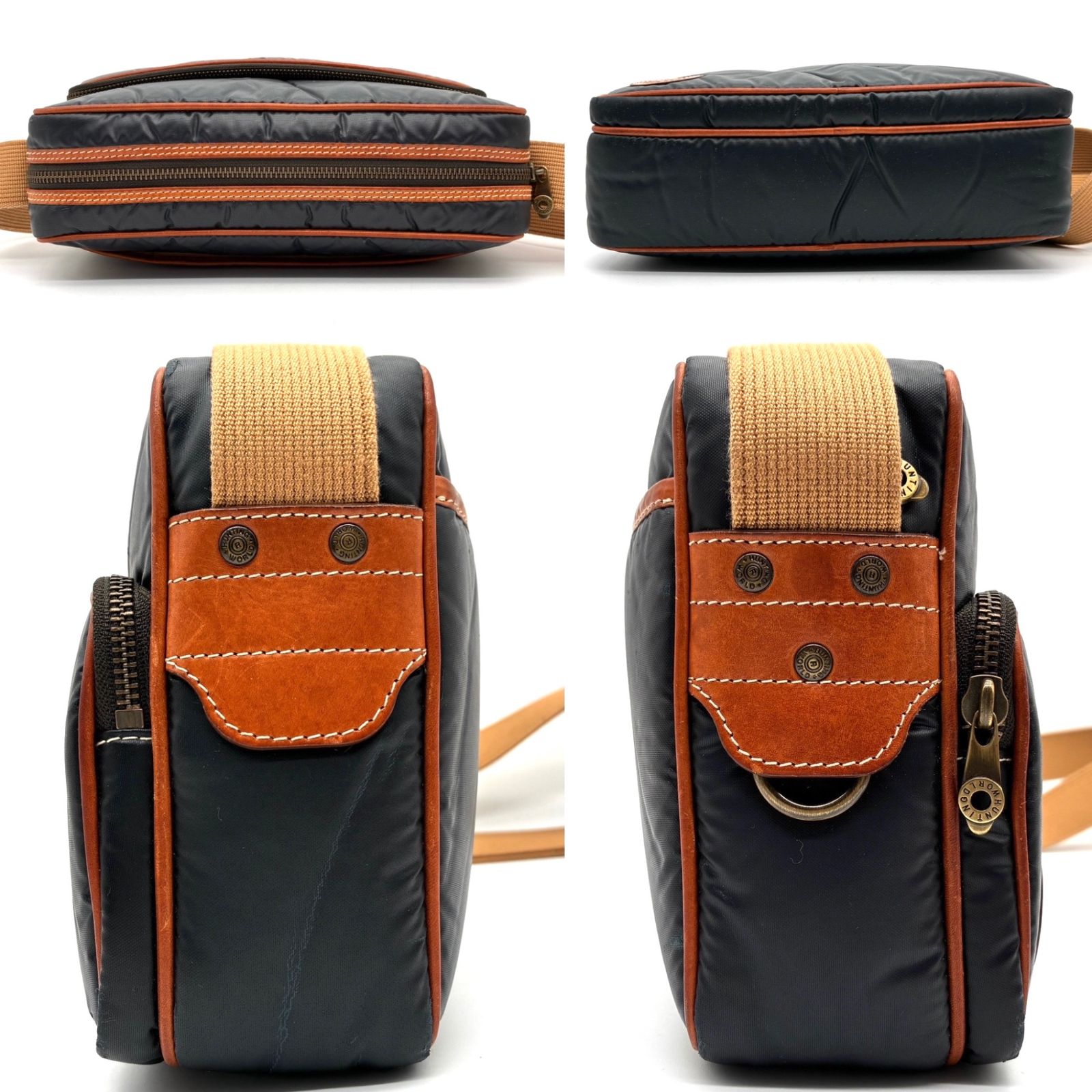 美品 HUNTINGWORLD ハンティングワールド ショルダーバッグ バチュー