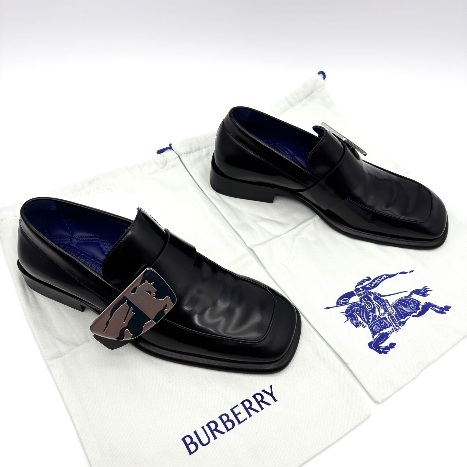 未使用に近い BURBERRY バーバリー ローファー ビジネスシューズ