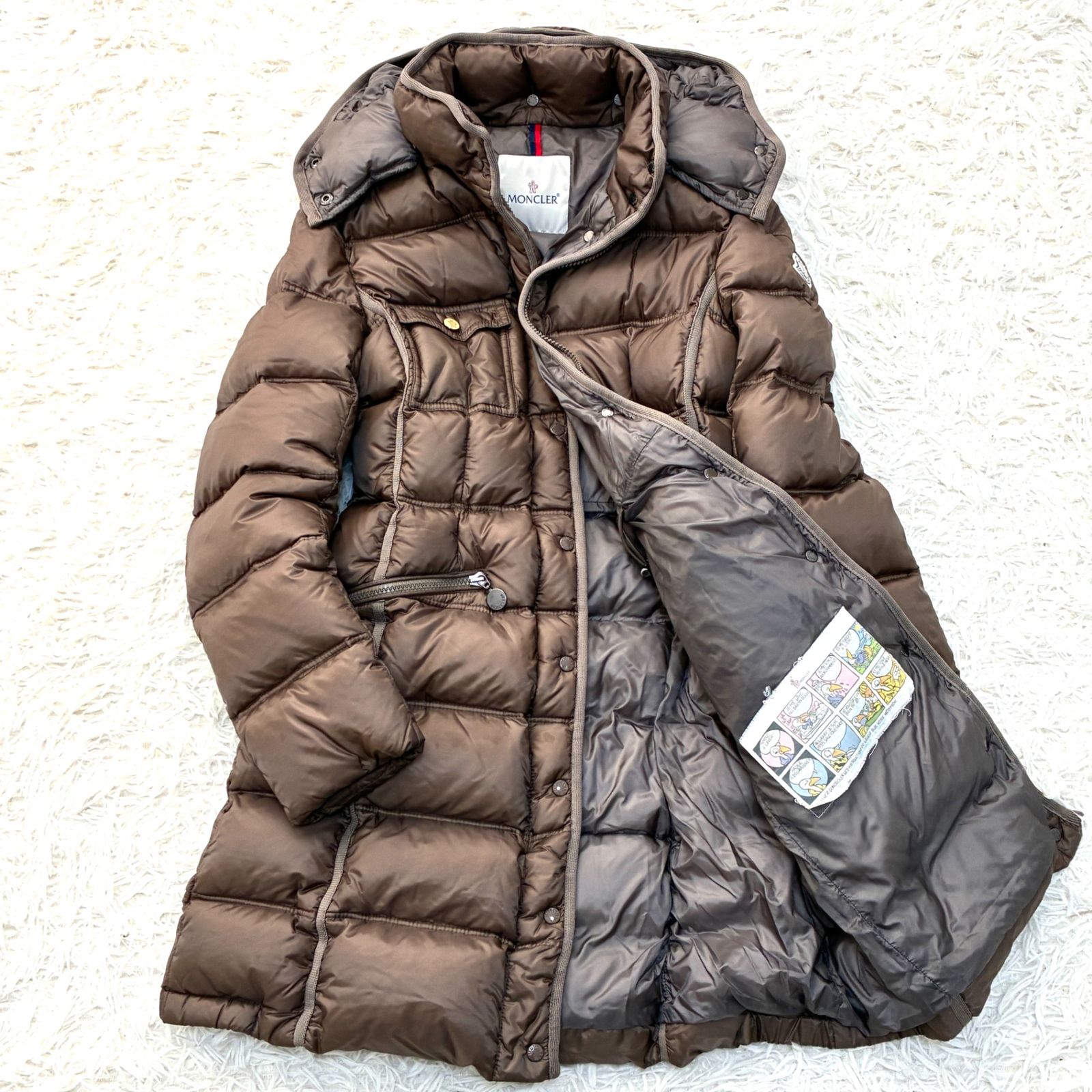 美品 MONCLER モンクレール ロマラン ダウンコート 腕ワッペン 極暖