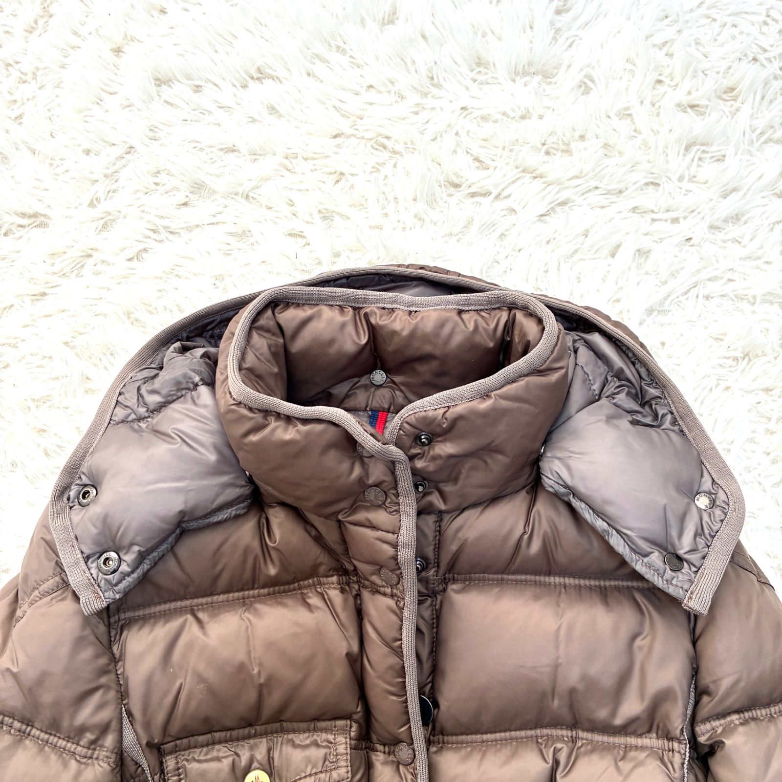 美品 MONCLER モンクレール ロマラン ダウンコート 腕ワッペン 極暖
