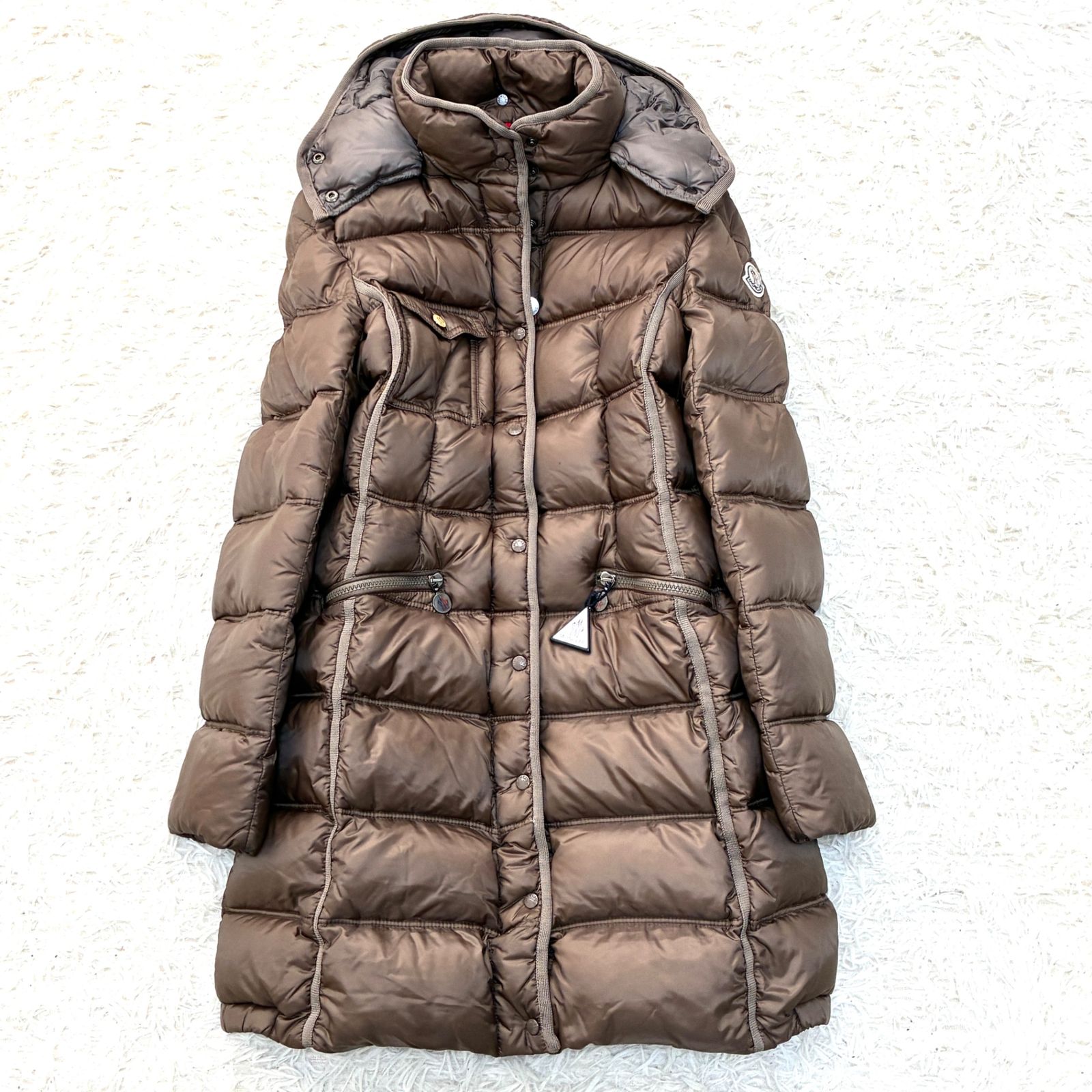 美品 MONCLER モンクレール ロマラン ダウンコート 腕ワッペン 極暖
