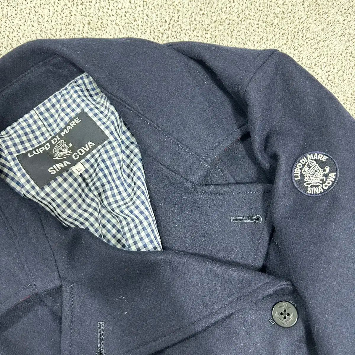 シナコバ メンズ ピーコート