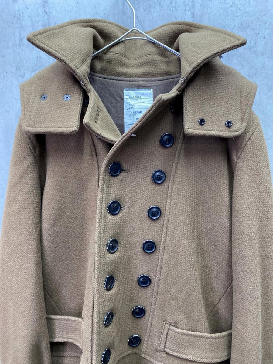 SHAREEF シャリーフ 13711009 HOODED COAT size2 ブラウン メンズ