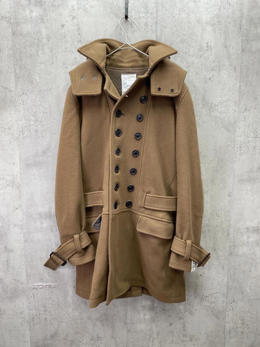SHAREEF シャリーフ 13711009 HOODED COAT size2 ブラウン メンズ
