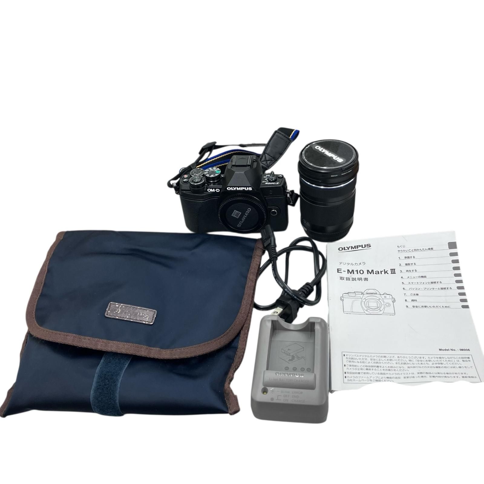 186000 動作 済み OLYMPUS オリンパス ミラーレス一眼カメラ OM-D E-M10 Mark III ブラック