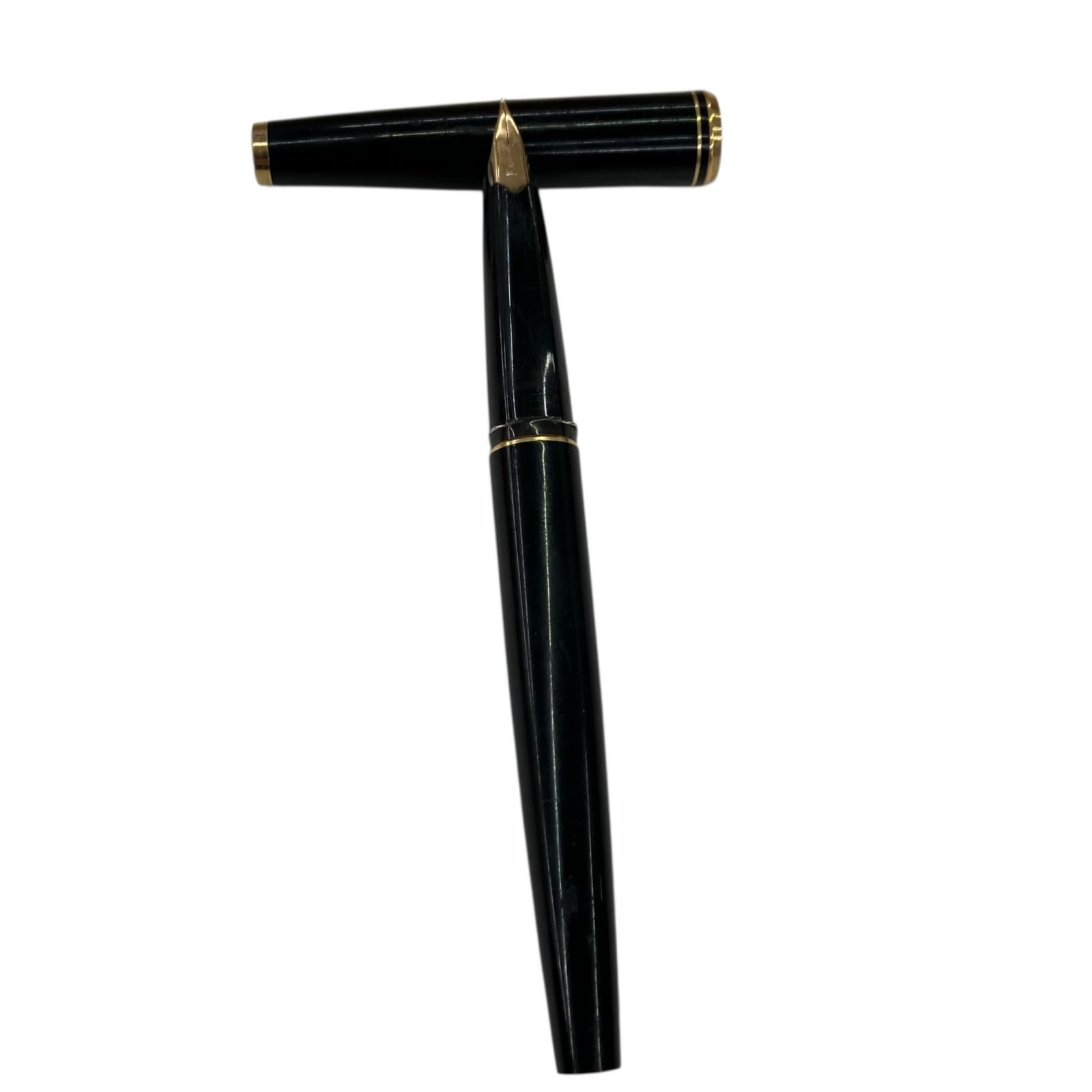 モンブラン万年筆 黒14k-585 MONTBLANC (モンブラン) 万年筆 ブラック×ゴールド 585刻印