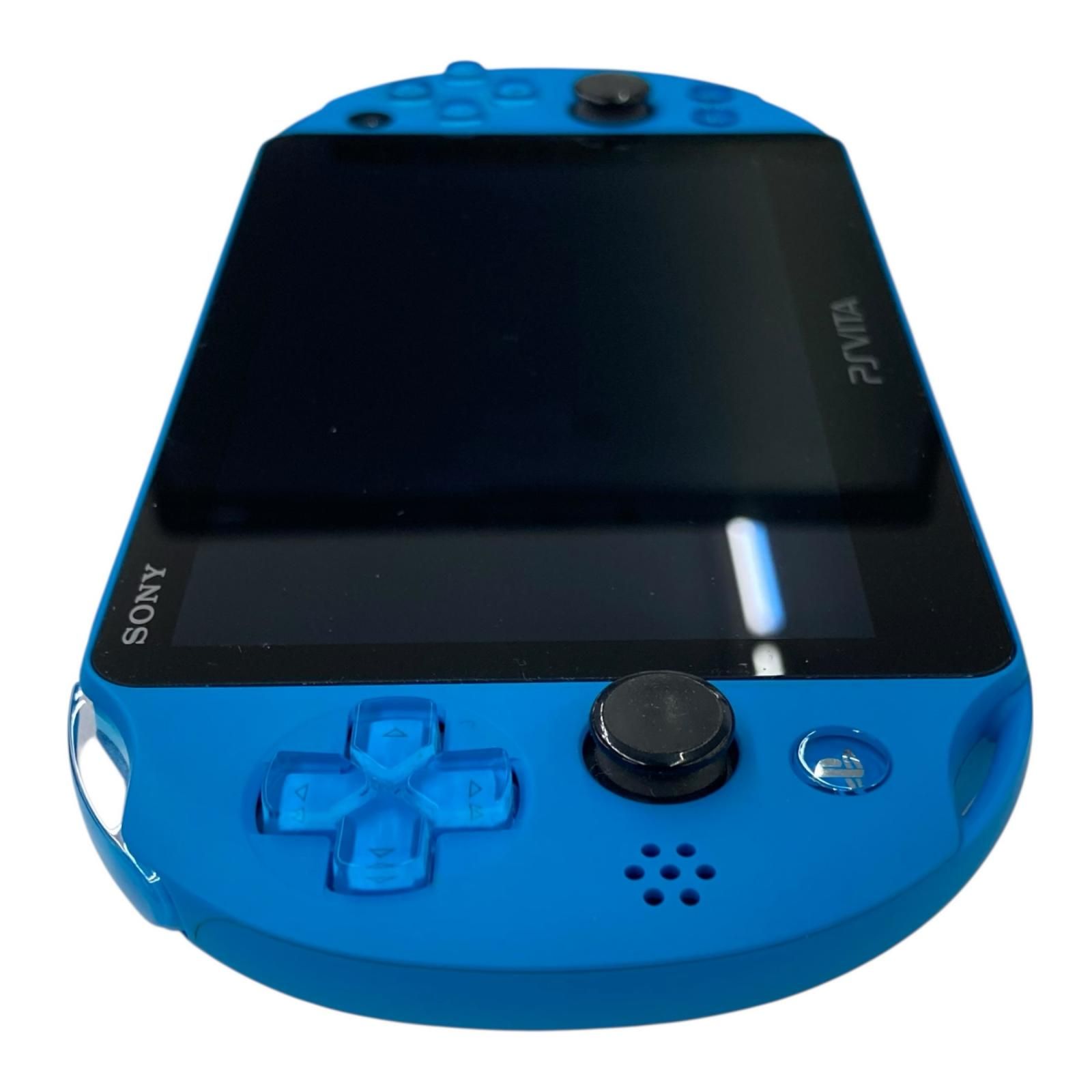  186000 SONY ソニー PS Vita 本体 充電器 箱 PCH 2000 ZA 23 アクア ブルー 本体 PS Vita(ヴィータ)