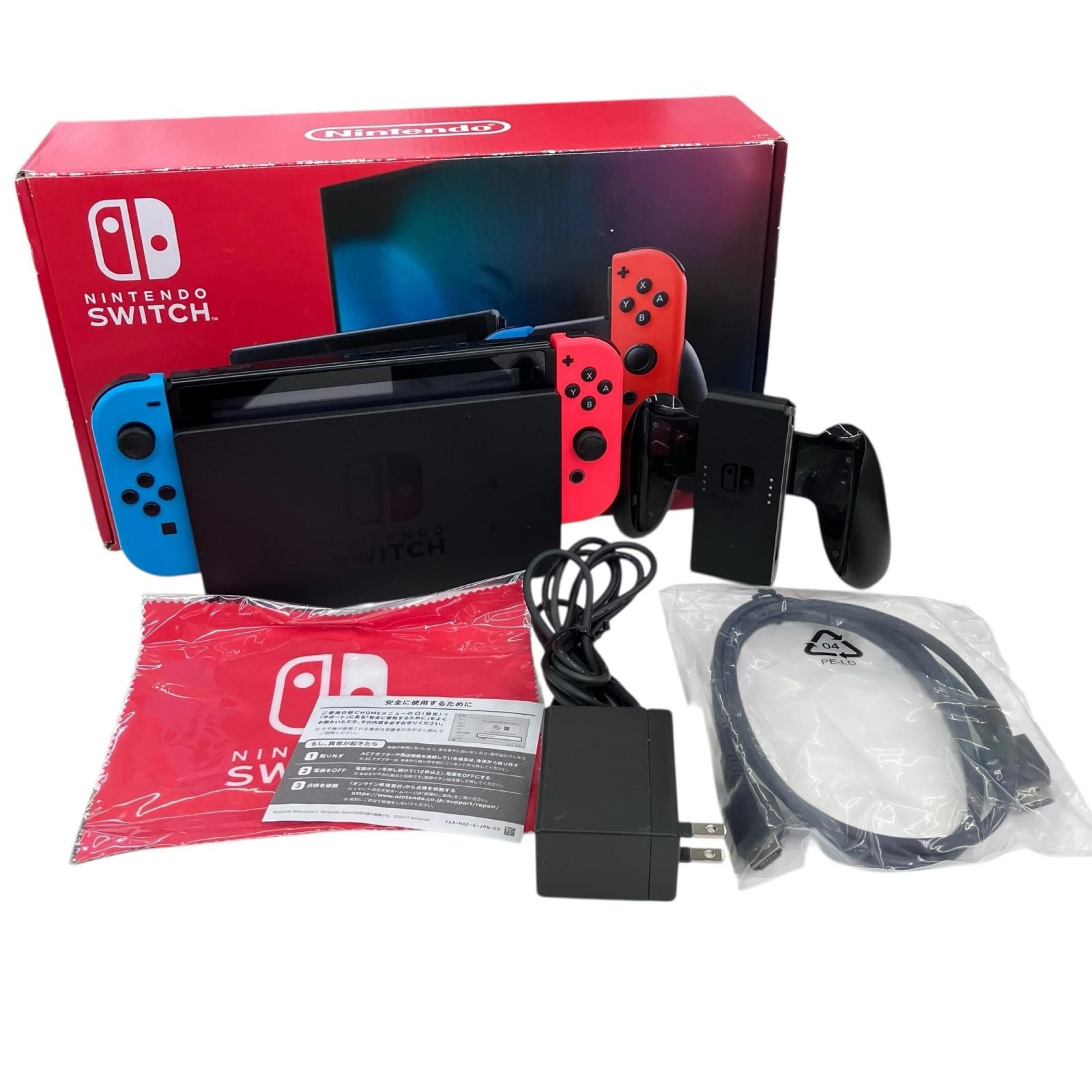 186000 動作 済み Switch HAC 001 ネオンレッド ネオンブルー