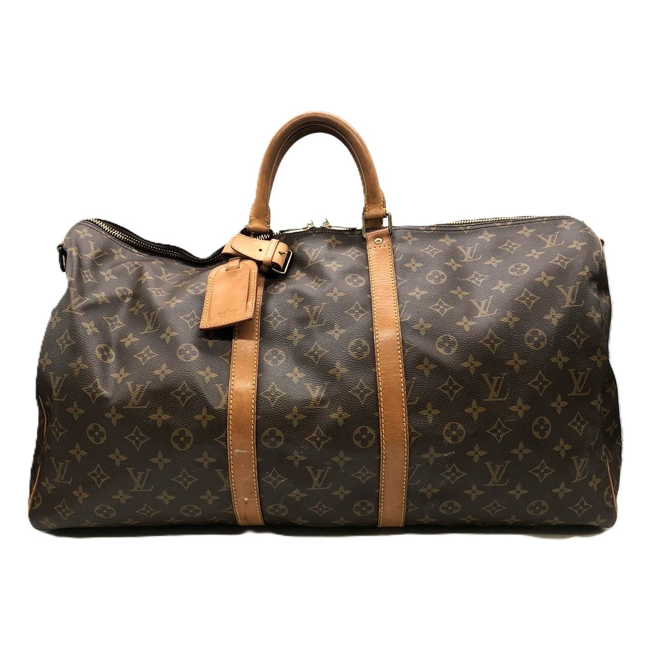 LOUIS VUITTON ルイ ヴィトン M41414 キーポル55 バンドリエール ボストンバッグ モノグラム ブラウン レディース メンズ 旅行鞄 ヴィンテージ ファッション