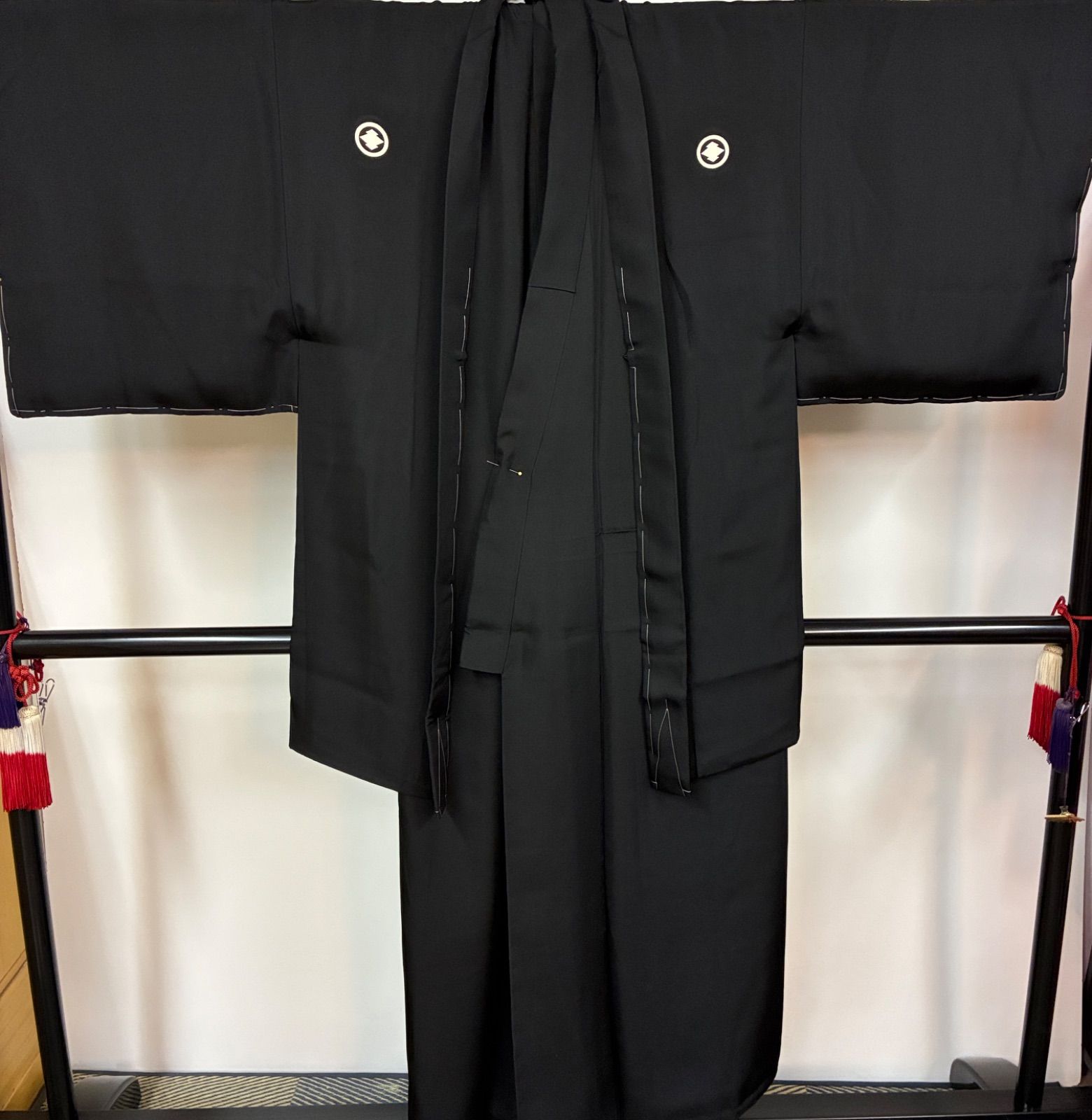 メンズ 紋付着物 羽織 アンサンブル