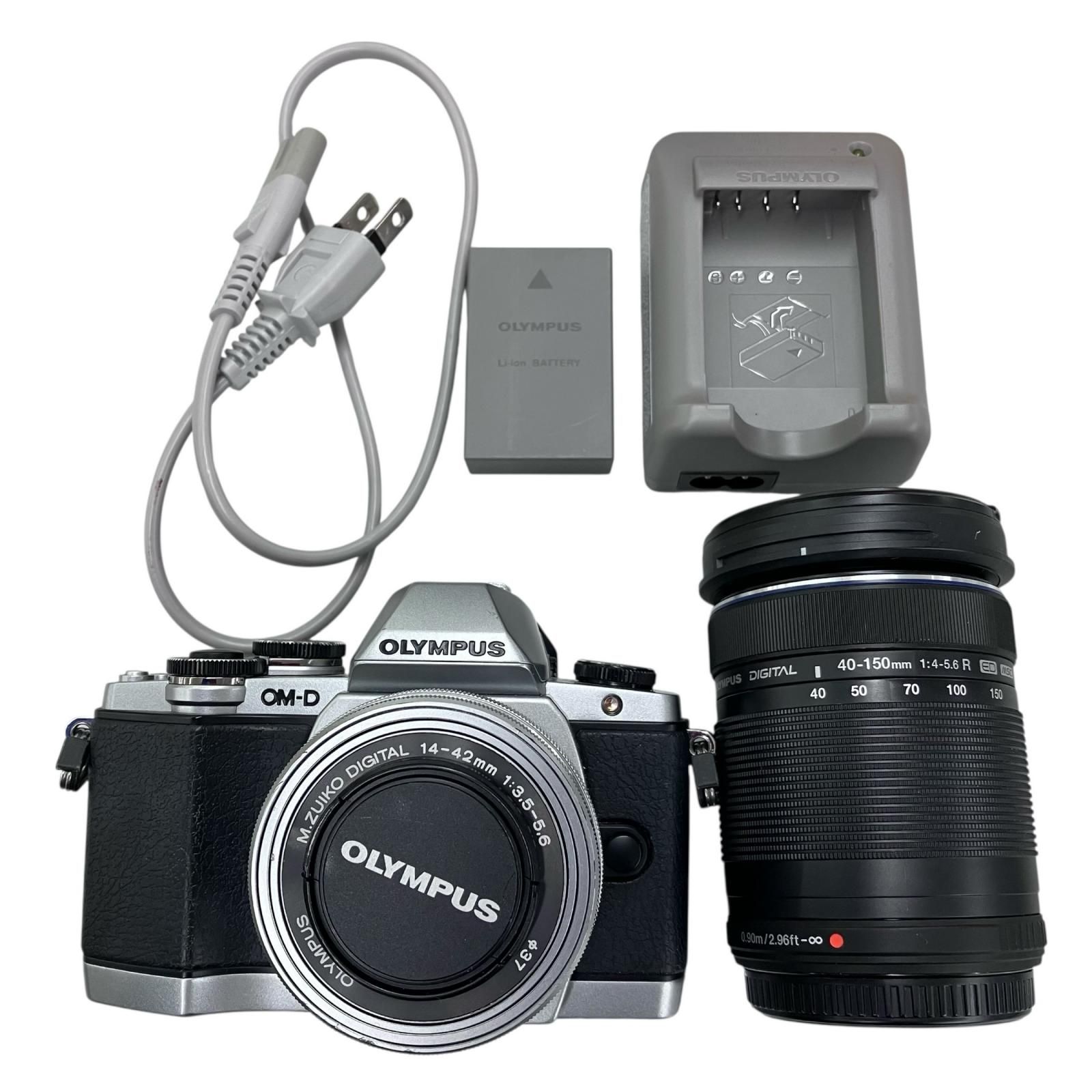 186000 動作 済み OLYMPUS オリンパス ダブルズームキット ミラーレス一眼 OM-D E-M10 ブラック