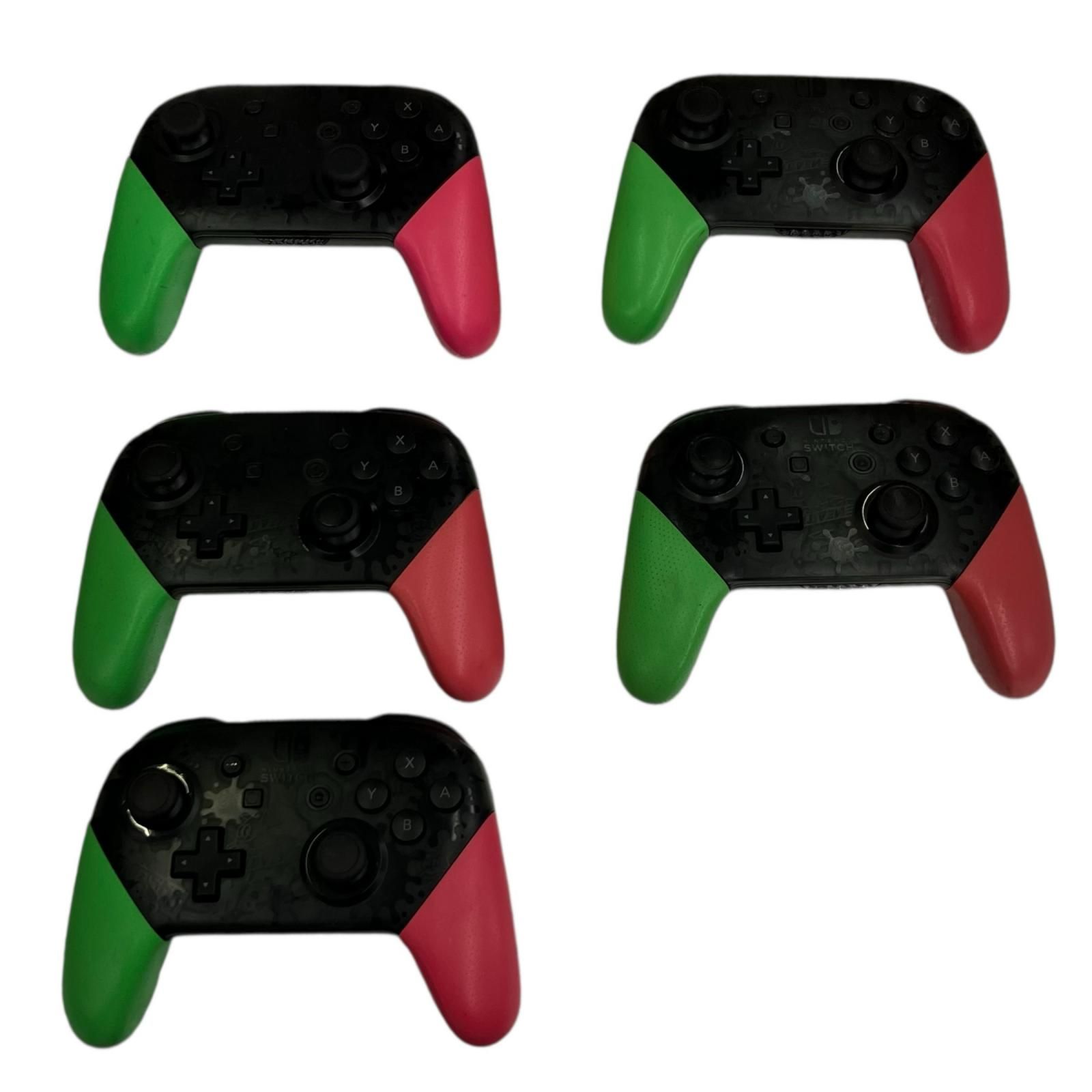 186000 通電 のみ Nintendo 任天堂 Switch PROコントローラー スプラトゥーン2 HAC-013 5点