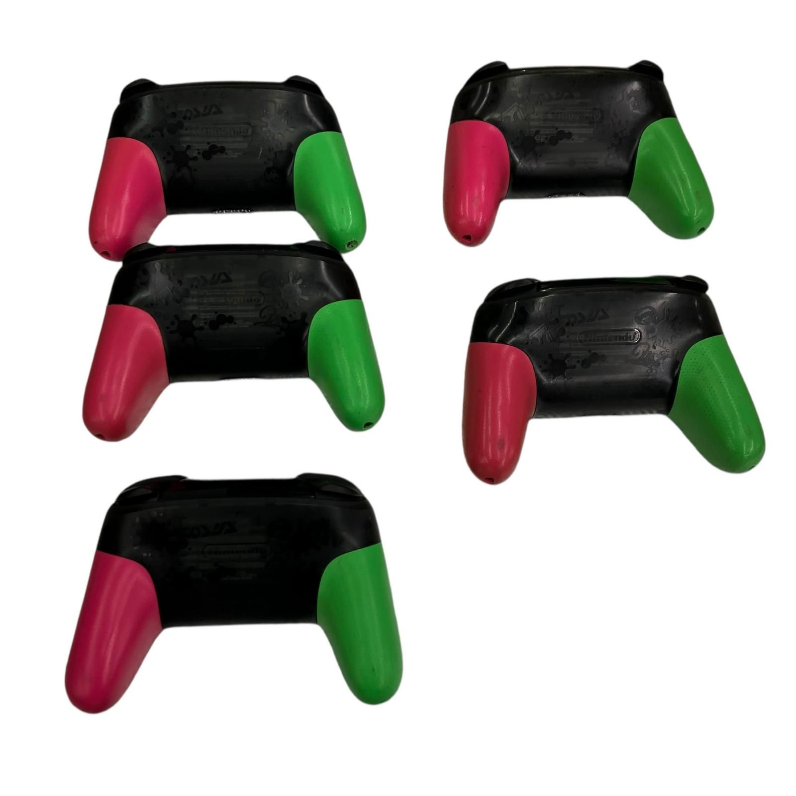 186000 通電 のみ Nintendo 任天堂 Switch PROコントローラー スプラトゥーン２ HAC 013 ５点