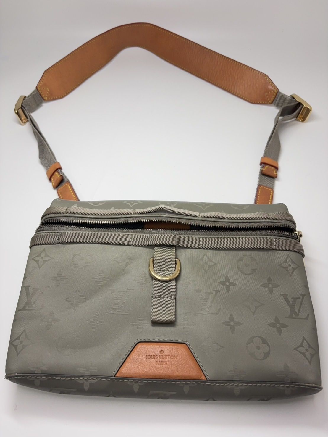 LOUIS VUITTON モノグラム ショルダーバッグ ナイロン×レザー