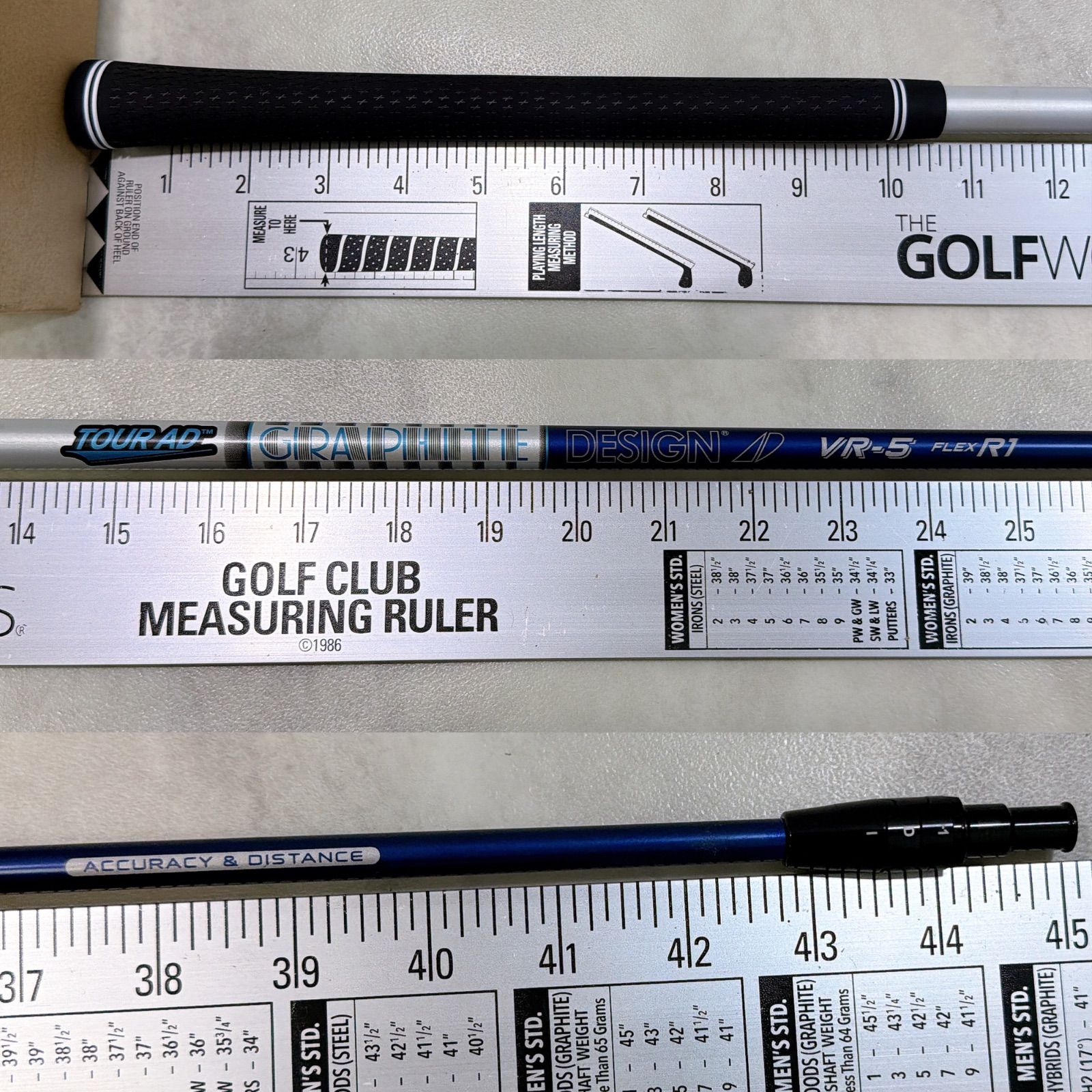 希少 R1 新品グリップ ドライバーシャフト TOUR AD VR-5 R1 GRAPHITE