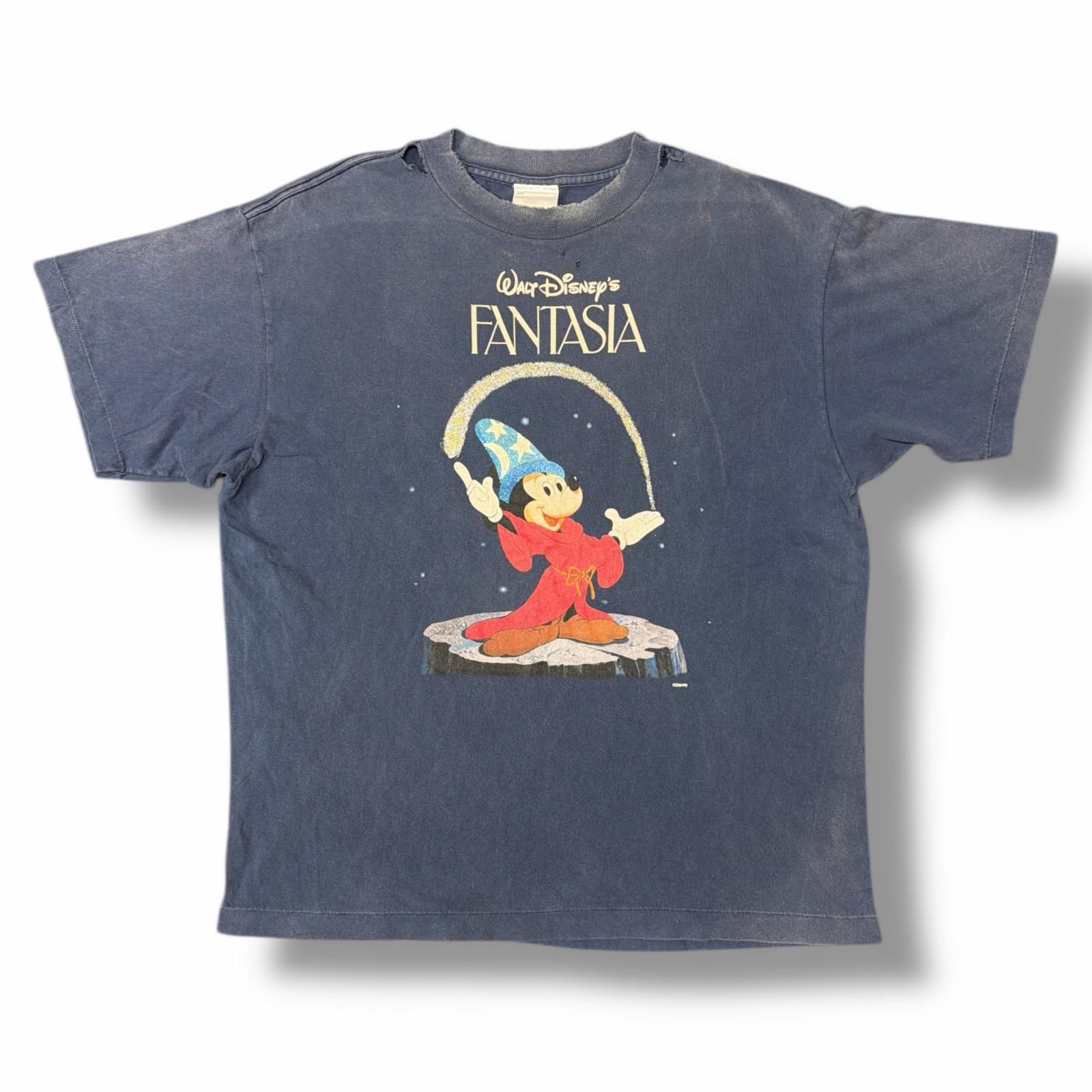 SAINT MICHAEL 25SS DNF SS TEE FANTASIA ファンタジア 半袖Tシャツ ディズニー コラボ セントマイケル SM-HR8-0000-C65 ネイビー M 2566M
