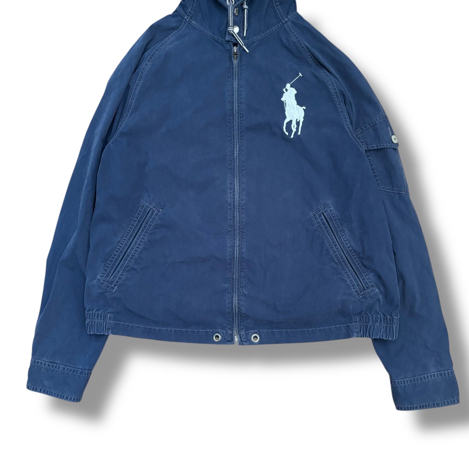 美品■ポロラルフローレン　マウンテンパーカー　シェルジャケット　ポニー刺繍　XL POLO RALPH LAUREN】ビッグポニー 刺繍 マウンテンパーカー XL - メルカリ