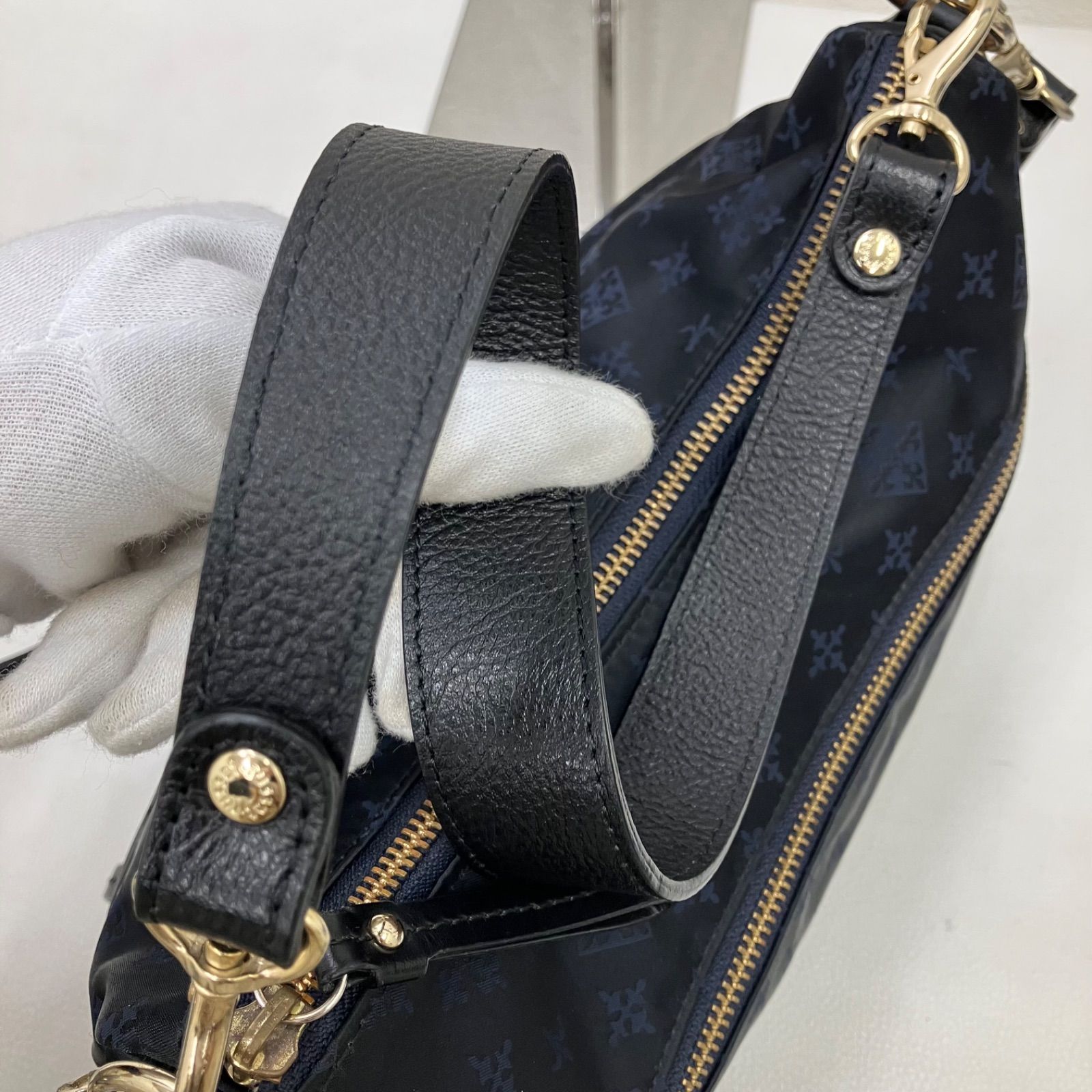 新品タグ付き ラシット　russet ネイビーショルダーバッグ 中古・古着通販】russet (ラシット) ショルダーバッグ ネイビー