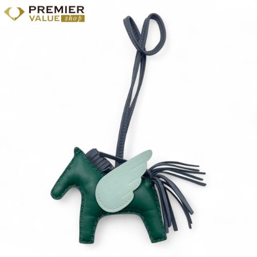 エルメス ペガサスチャーム PM ヴェールモワイヤン アルドワーズ ヴェールペパーミント スイフト アニョーミロ W刻印