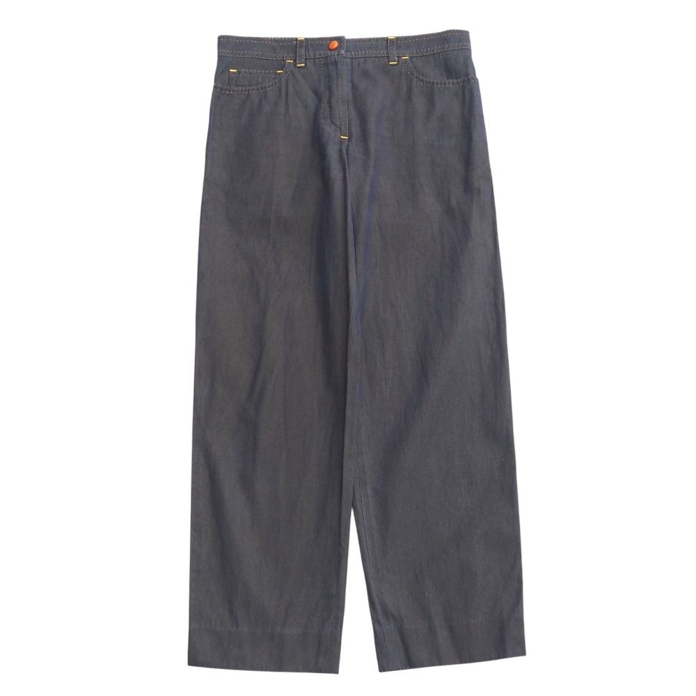 □美品□LOUIS VUITTON ルイ・ヴィトン パンツ サイズ38 デニム シルク