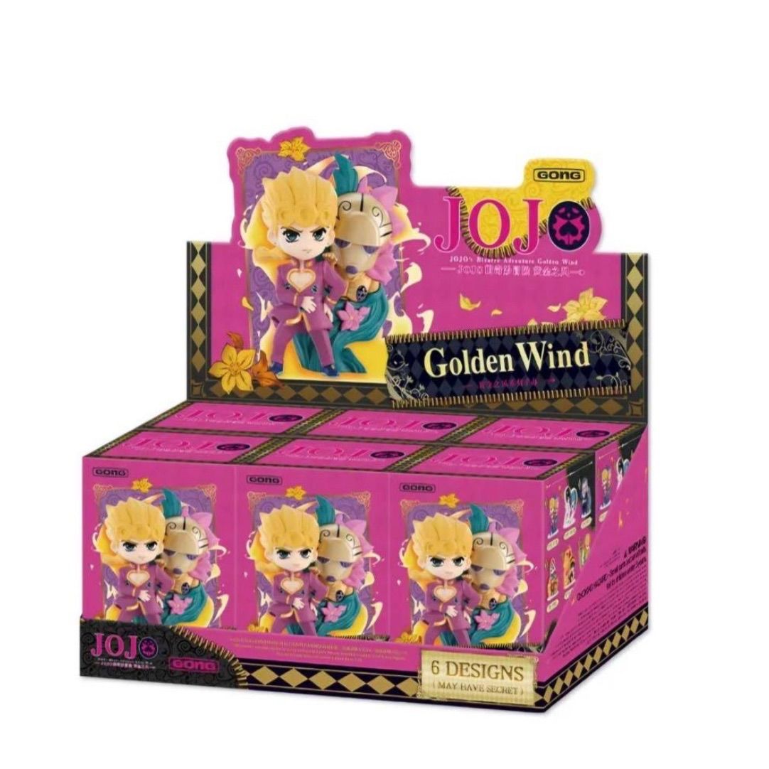POPMART ジョジョの奇妙な冒険 フィギュア 6個セット 被りなし ブラインドボックス ポップマート 海外 ジョジョ 5部 ブチャラティ ミスタ ディアボロ