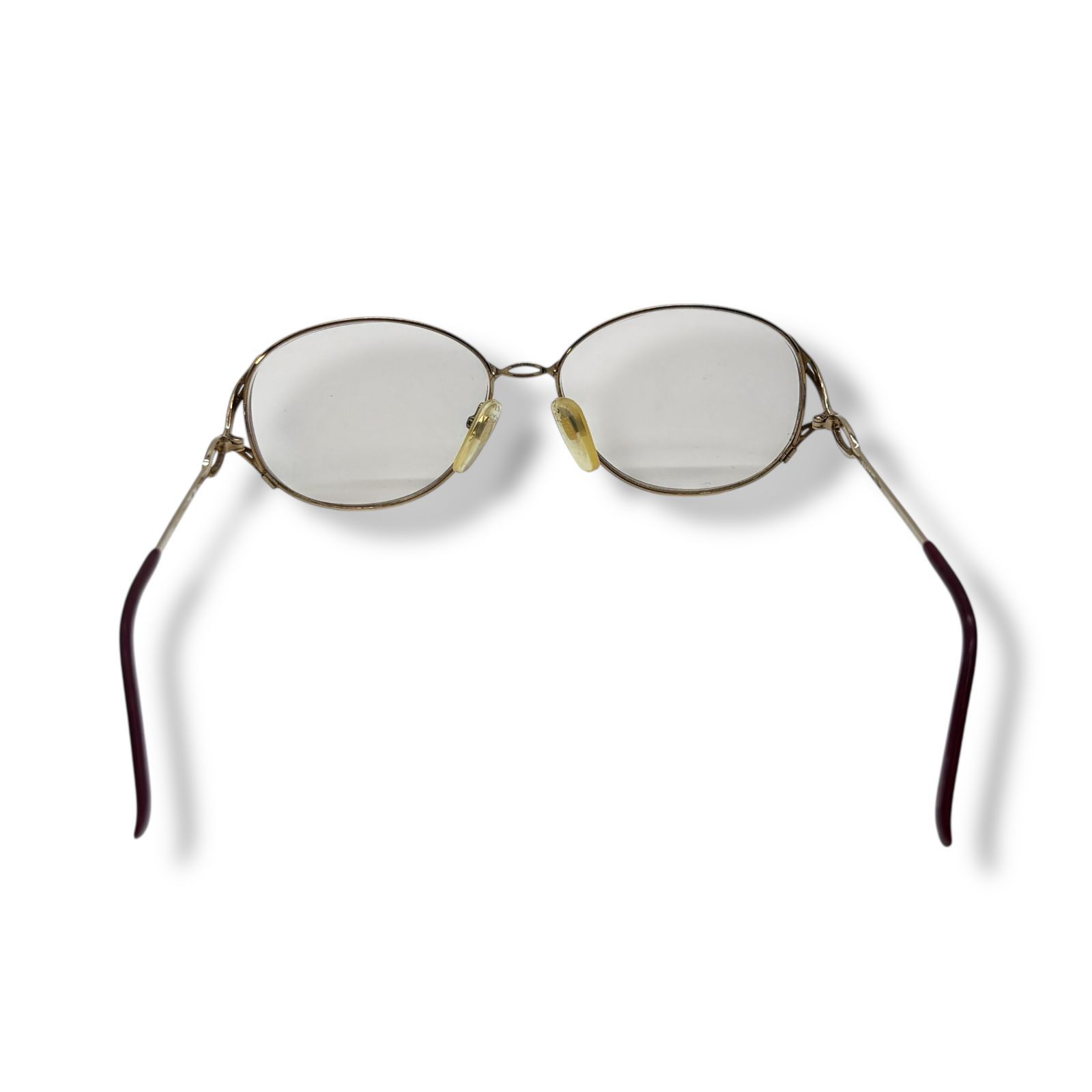 クリスチャンディオール　CD ロゴ付き メタルフレーム メガネ クリスチャンディオール CDロゴ メガネ フレーム 度入り ヴィンテージ