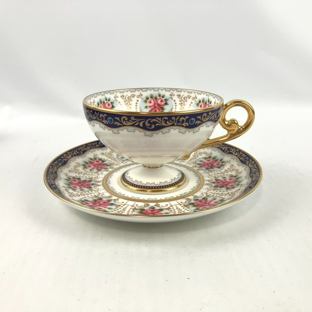 Noritake 100th Anniversary ノリタケ 100周年記念 カップ-ソーサー 薔薇 バラ 金彩