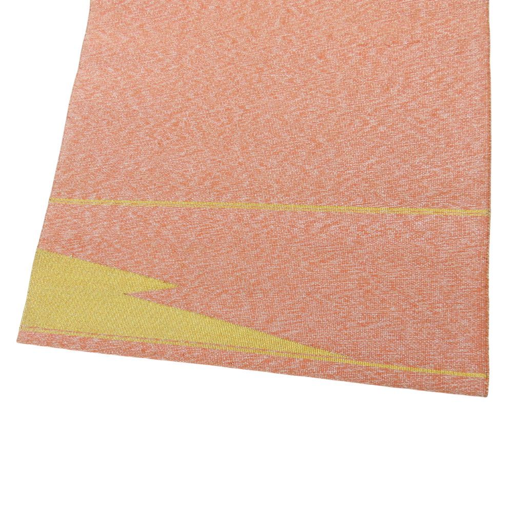 中古 名古屋帯 名古屋仕立 正絹(金銀糸除く) ピンク マルチカラー 八寸 洒落帯 呉服 着物 レディース 女性 中古】 名古屋帯 八寸 正絹(金銀糸除く) ピンク系 シルバー ゴールド