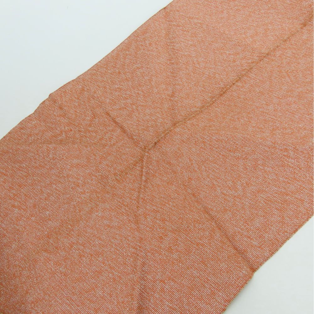 中古】 名古屋帯 八寸 正絹(金銀糸除く) ピンク系 シルバー ゴールド