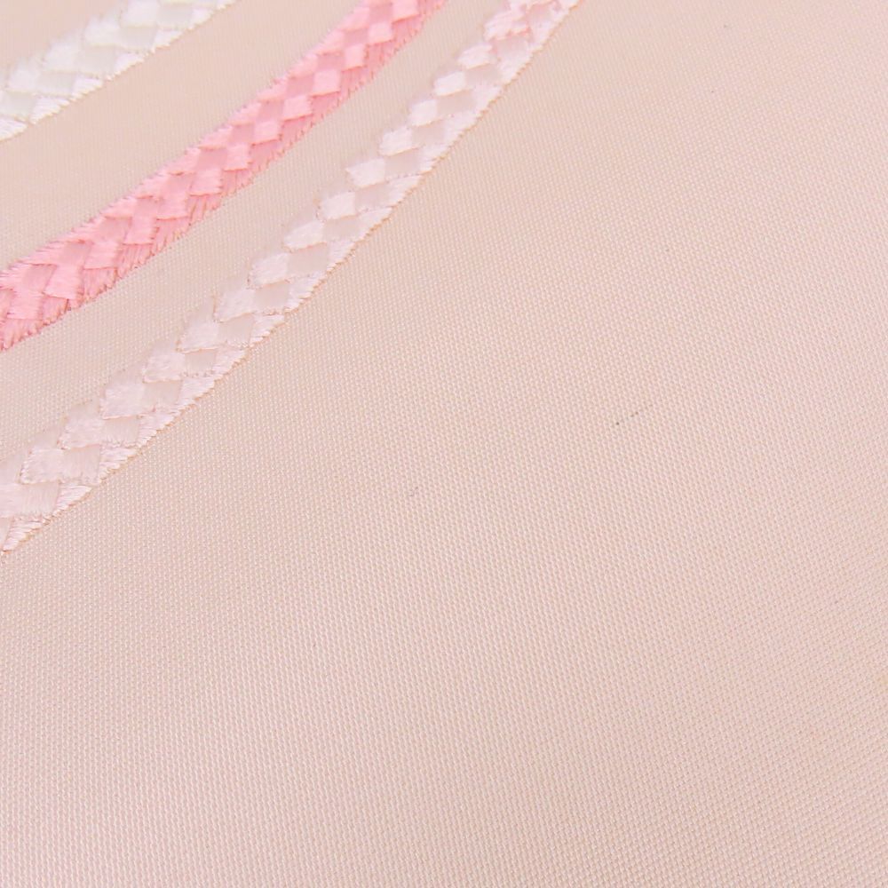 中古】未使用展示品 名古屋帯 しつけ糸あり 正絹(金銀糸除く) ピンク系