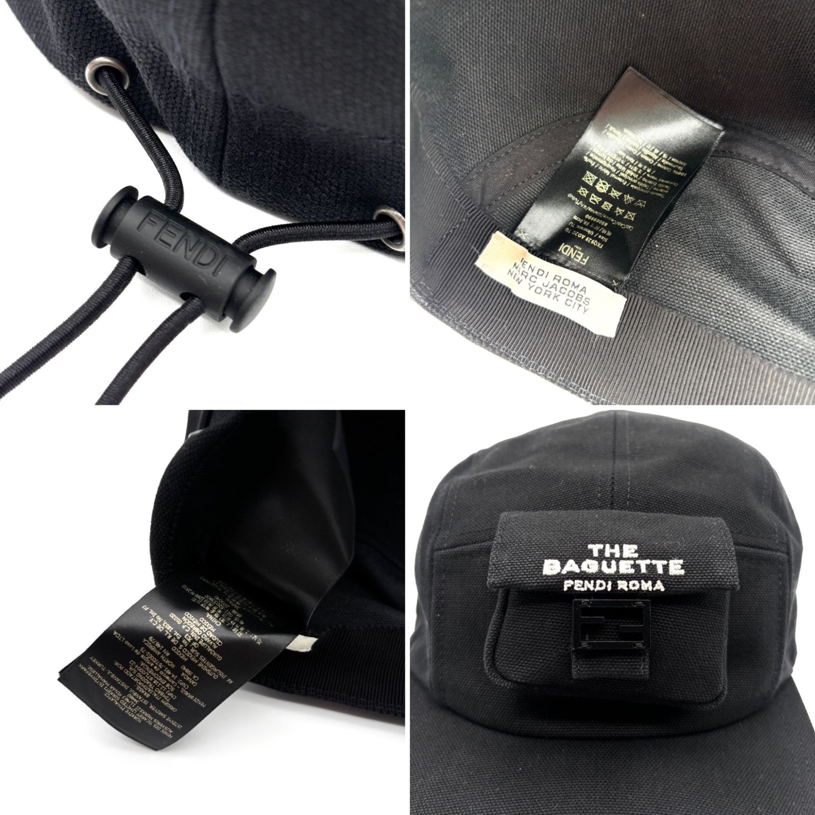 ★超美品 FENDI × MARC JACOBS コラボ ベースボール キャップ FENDI × MARC JACOBS コラボ ベースボール キャップ