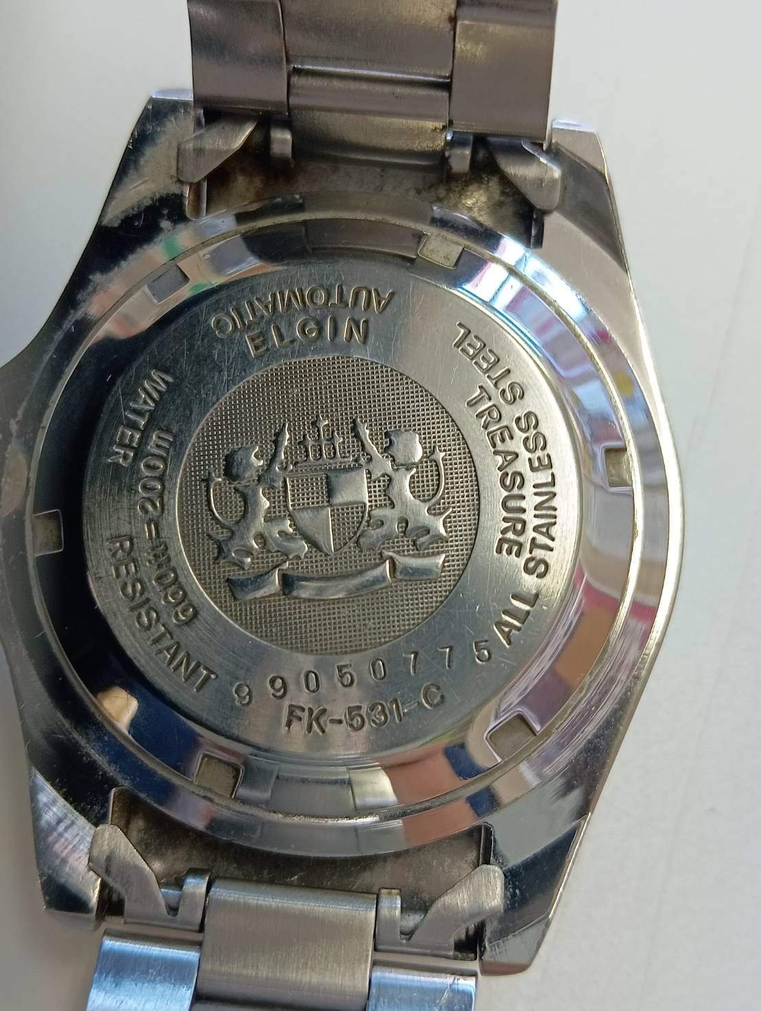  品 ELGIN サブマリーナ DEEPSEA 自動巻き 腕時計 現状品 日本向けサイズ 自動巻き時計 腕時計(アナログ)