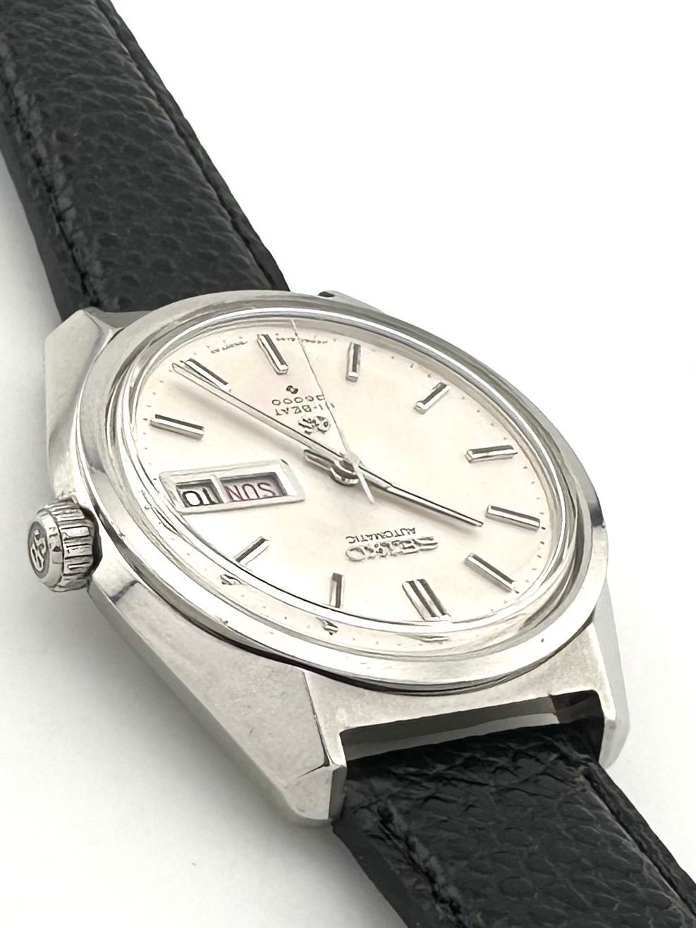  GRANDSEIKO 6146 8000 ハイビート デイデイト OH済み 自動巻き時計 グランドセイコー ハイネック 自動巻き時計 腕時計(アナログ)